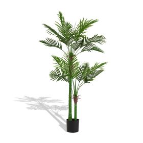 New high-end market indoor leaf FIG simulation 180CM double rod loose tail sunflower 18-leaf pot travelers simulated artificial plants 1pcs/set