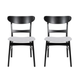 DINING CHAIR Set Of 2 (Option: Light Beige)