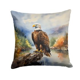 Eagle Throw Pillow Machine Washable, Indoor Outdoor Decorative Pillow for Couch, Bed or Patio, 14Hx14W (Default: Default)
