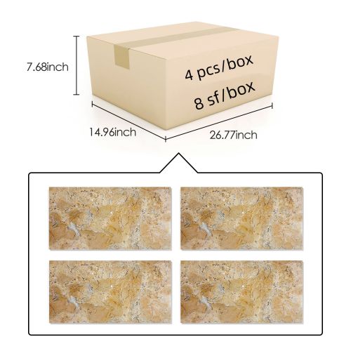 12X24 Inch Gold Yellow Beige Natural Marble, For Floor And Wall, Polished Marble Tile, Natural Stone